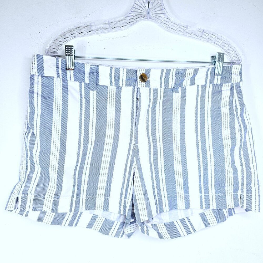 Old Navy Blue White Striped Everyday Shorts